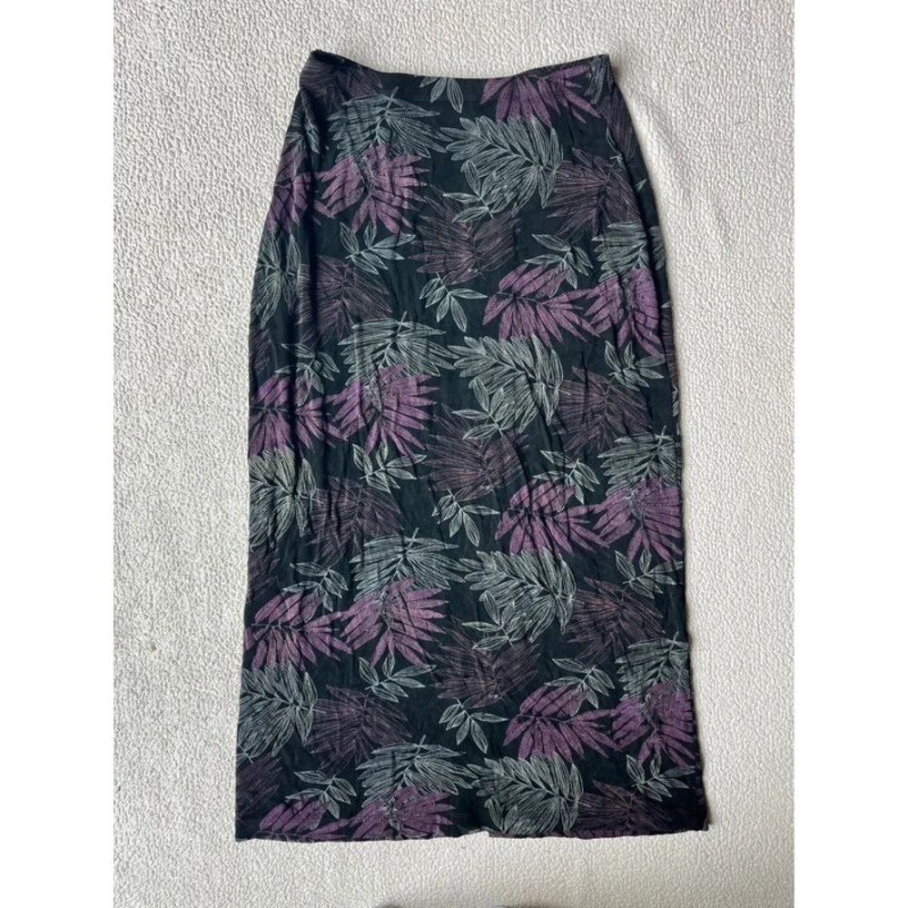 Vintage 90s Linden Hill Acetate Maxi Skirt Womens Medium